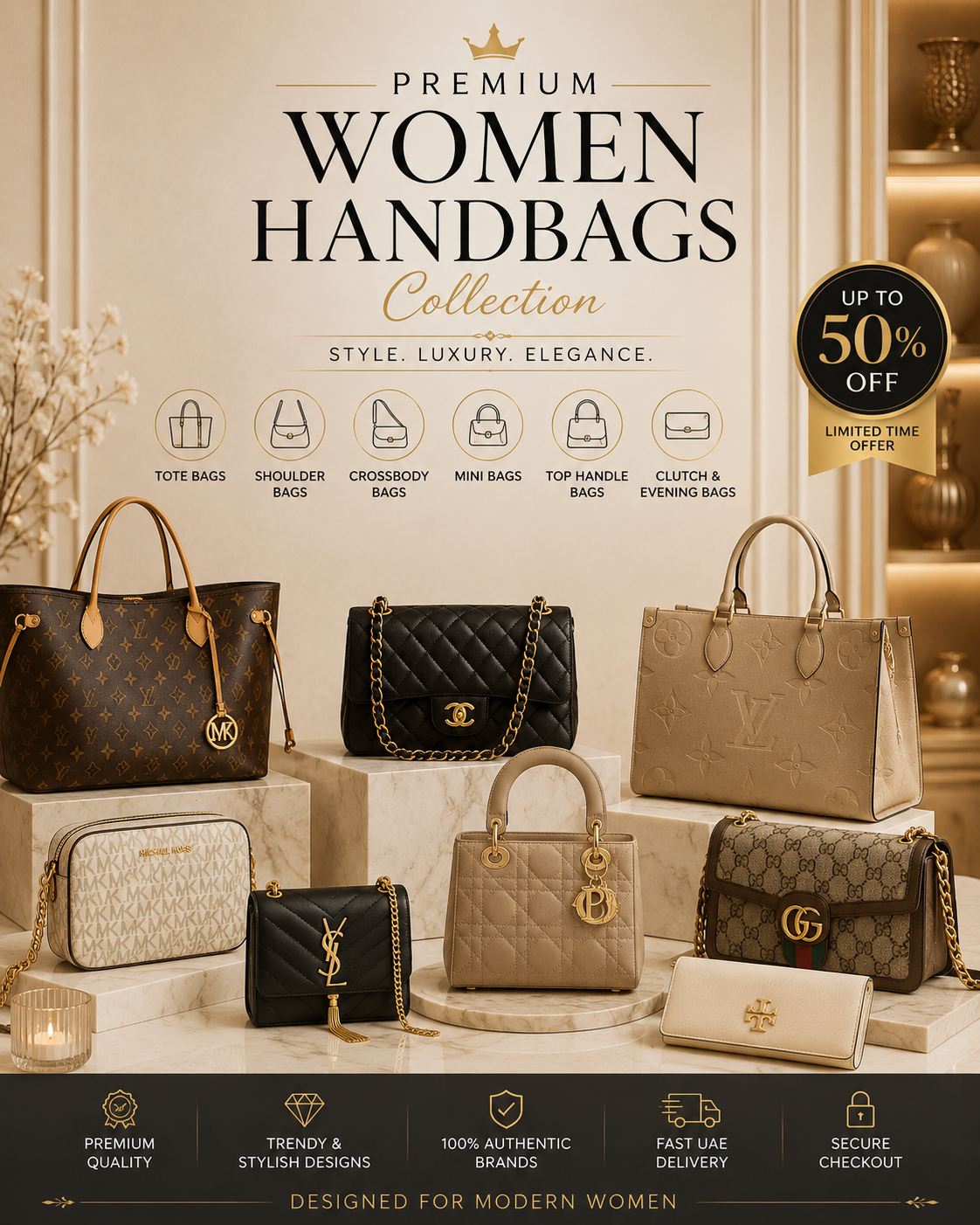 Branded Women Handbags