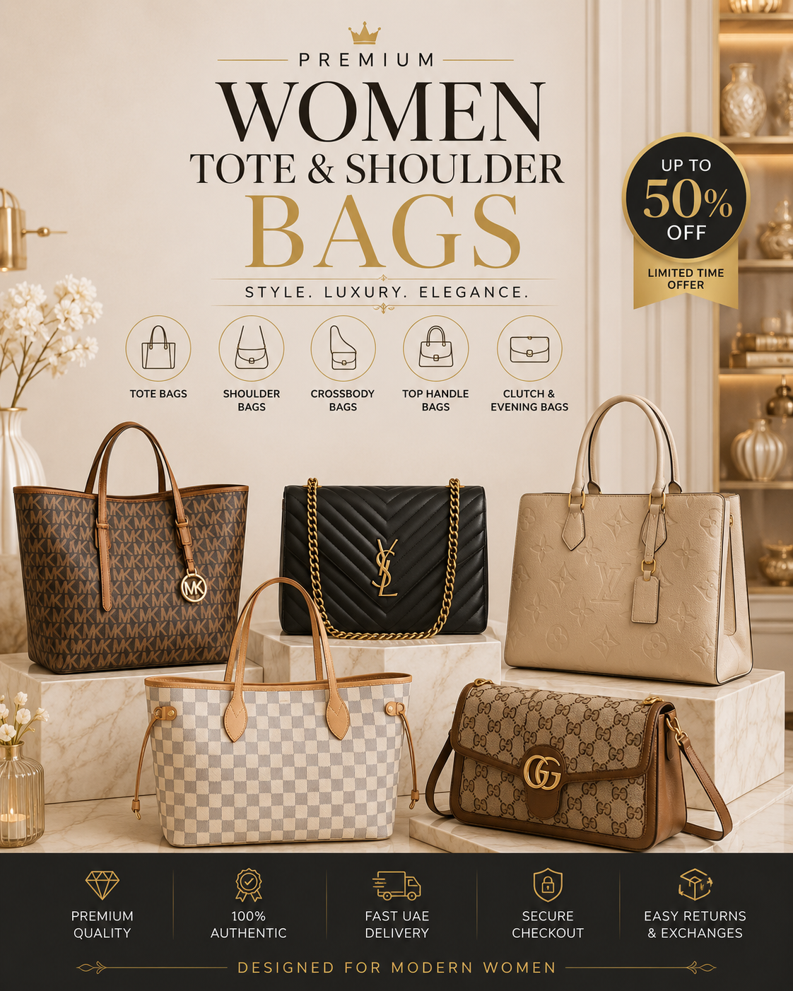 Branded Women Tote & Shoulder Bags