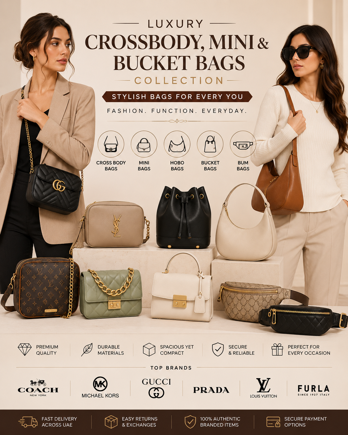 Luxury Crossbody, Mini & Bucket Bags Collection