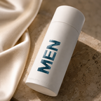 Close-up view of 212 Men Aqua fragrance bottle showcasing premium finish and luxury design details