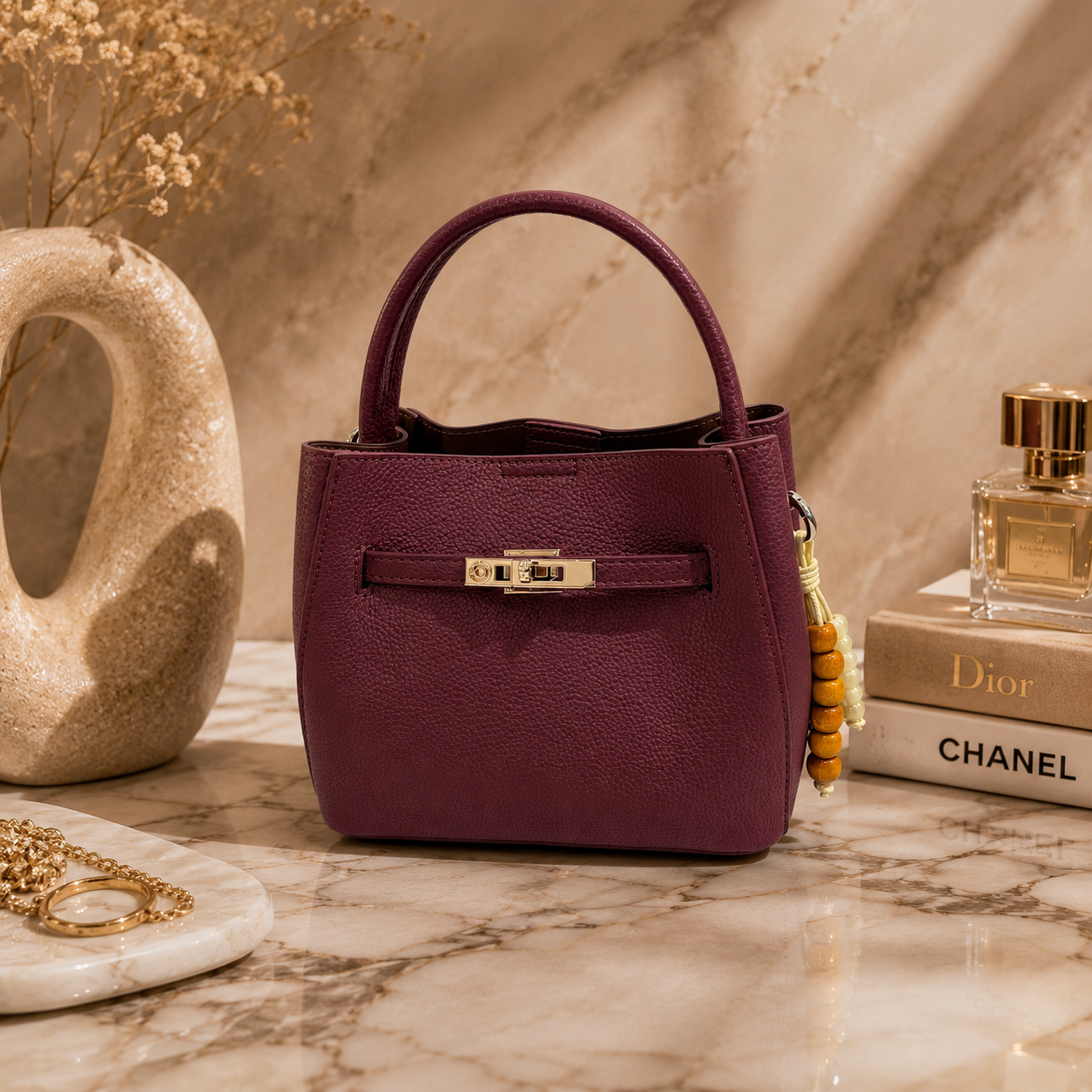 Luxury Women's Mini Top Handle Tote Bag – Elegant Everyday Handbag