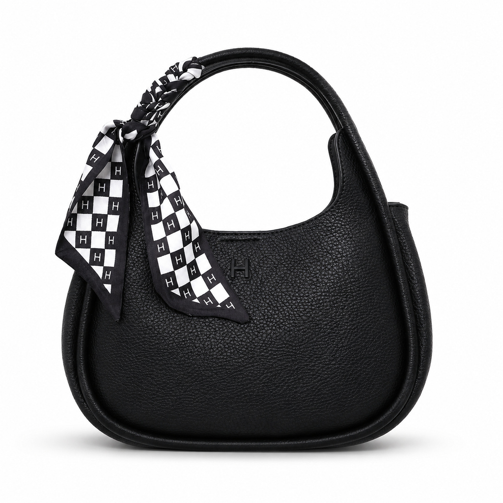 Luxury Women's Pebbled Leather Hobo Shoulder Bag – Elegant Everyday Style