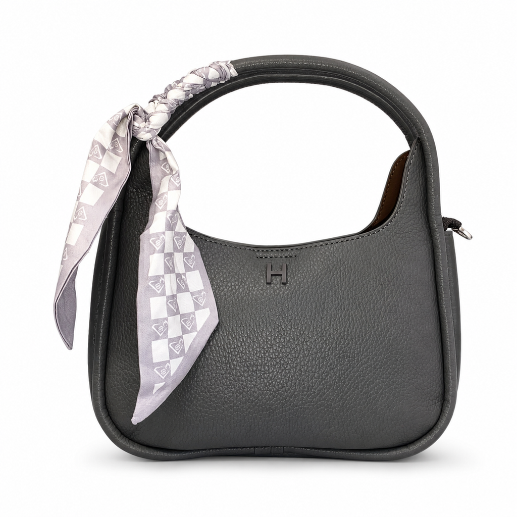 Luxury Women's Pebbled Leather Hobo Shoulder Bag – Elegant Everyday Style