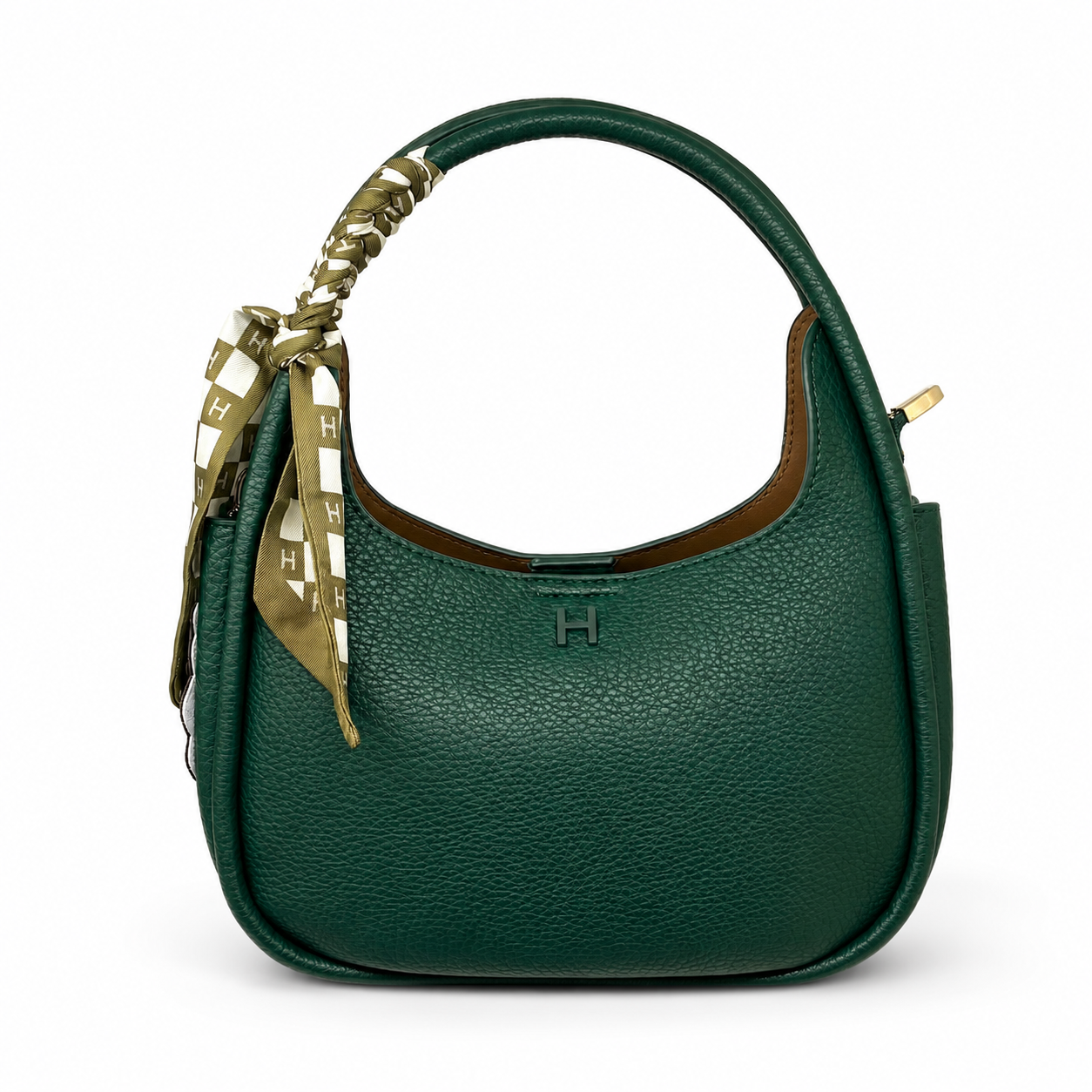 Luxury Women's Pebbled Leather Hobo Shoulder Bag – Elegant Everyday Style