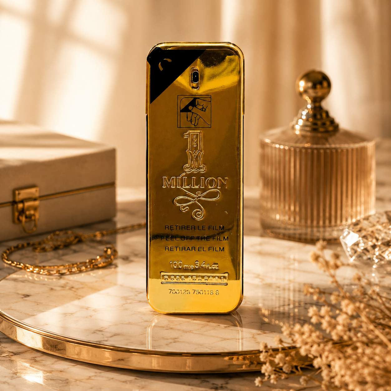 Long-lasting men’s perfume spray with premium packaging