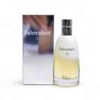 Fahrenheit 32 men's luxury eau de toilette perfume bottle with original packaging on pure white background