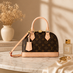 Elegant designer inspired handbag suitable for shopping, office, travel, and evening styling