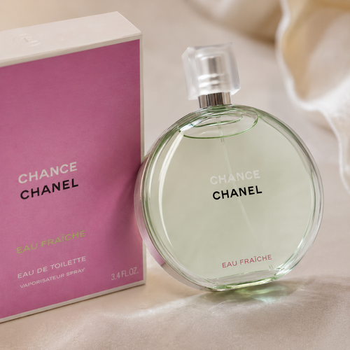 Elegant women's perfume displayed in a luxury lifestyle setting with sophisticated styling