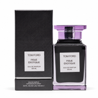 Luxury unisex Eau de Parfum 100ml perfume bottle with premium packaging on pure white background, elegant long lasting fragrance for men and women