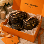 Designer style makeup storage bags with premium luxury finish