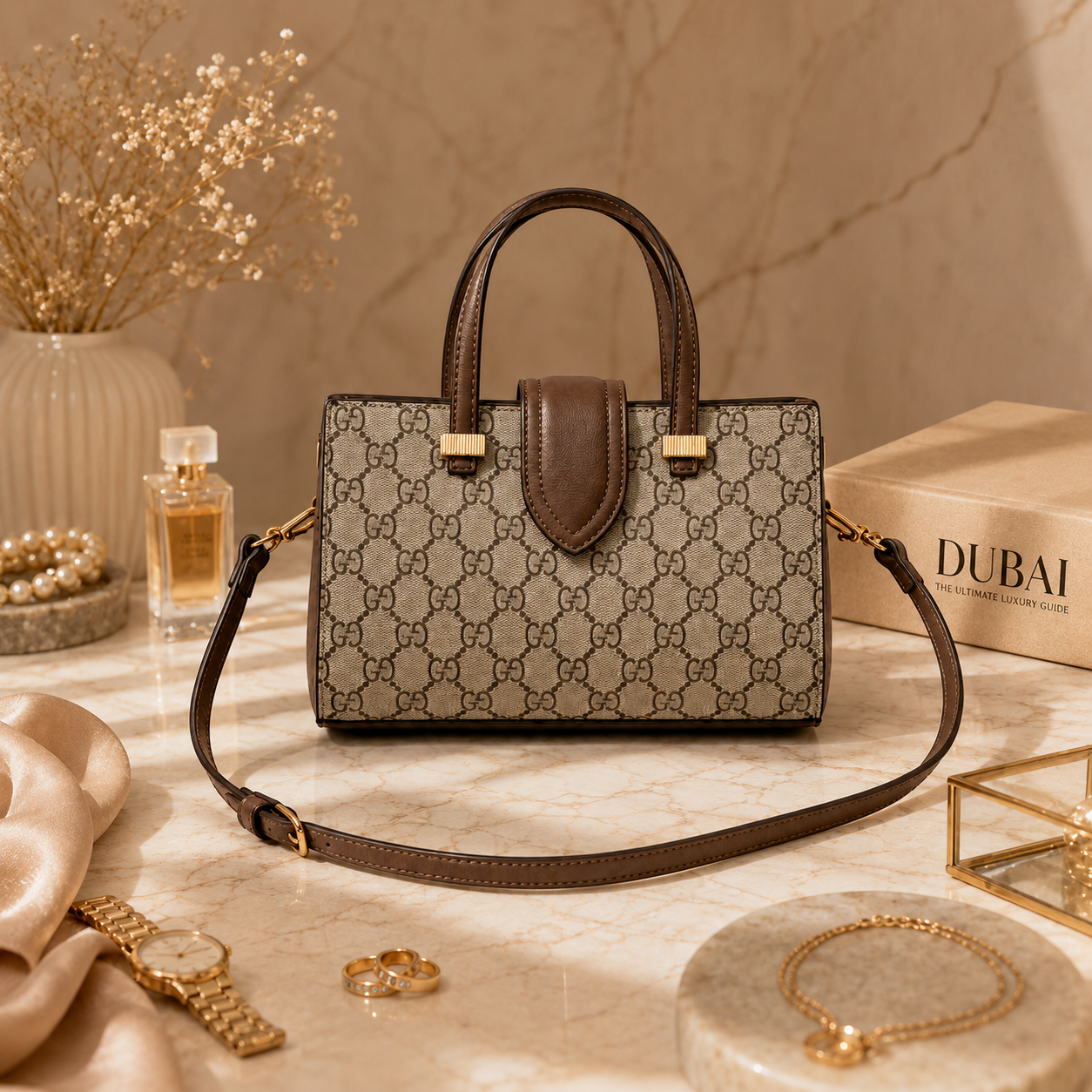Luxury top handle women’s handbag with adjustable strap for office, shopping, and daily styling